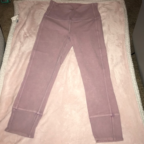 Lululemon Wunder Under Crop 23" Ribbed Leggings (Washed Antoinette Color) - Picture 9 of 12